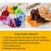 40-Piece Colorful Satin Hair Tie Set | Strong Elastic Bobble Bands & Monochrome Traceless Hair Accessories for Women & Girls - Buy Online on SooperMarket.com