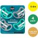 Tommee Tippee Advanced Sensitive Skin Pacifier 4 Count | BPA-Free Binkies, Unique Shield Design | 0-6 Months, Symmetrical Shape - Buy Online on SooperMarket.com