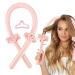 Heatless Curls Headband No Heat Wave Curlers Styling Tools for Long Medium Hair Make Soft And Shiny Pink1