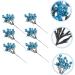 Zerodeko 6pcs Berry Bunch Cuttings Artificial Red Berry Stems Green Decor Wedding Decorations Artificial Berry Twig Stem Holly Berries for Crafts Ornament Plastic Christmas Plant Blue 30x10cm - Buy Online on SooperMarket.com