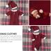 KESYOO Santa Claus Red Hat Newborn Baby Photography Romper Handmade Crochet Knitted Costume for Boys and Girls - Buy Online on SooperMarket.com