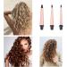 JAETON Hair Curling Wand Iron Conical Curling Iron Set Interchangeable Ceramic Barrel Hair Curler Set for Short & Long Hair (Small 3 Tubes) - Buy Online on SooperMarket.com