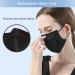 Trasign Black Disposable Face Masks - 100 Pcs | 3-Ply Earloop Mouth Cover | Breathable & Comfortable - Buy Online on SooperMarket.com