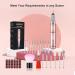 JUEMEL Portable Electric Nail Drill Kit 35000rpm - Professional Efile Set for Acrylic and Gel Nails - Manicure Pedicure Tool with 17pcs Bits and Accessories - Pink - Buy Online on SooperMarket.com