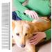 Professional Stainless Steel Pet Comb Rounded Teeth Dog Comb Fur Detangling Tool for Large Medium Small Dogs Cats Fur Detangling Tool (19cm x 3.5cm) - Buy Online on SooperMarket.com