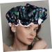 3-Piece FRCOLOR Double-Layer Satin Shower Cap Set for Women - Water-Proof, Breathable & Stylish Hair Protection - Buy Online on SooperMarket.com