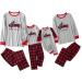 IFFEI Christmas Family Matching Pajamas Set | Xmas Letter Print Tops Plaid Pants Sleepwear | Women Men Kids Baby Pet | Grey/Truck - Buy Online on SooperMarket.com