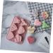 Alipis 2pcs Heart Chocolate Mold DIY Candle Mould Heart Shaped Dessert Mold Tray Mousse Pink - Buy Online on SooperMarket.com