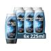 Duschdas 2-in-1 shower gel & shampoo Ice Kick shower bath with ice-cold fragrance ensures a refreshing start in the day 6 x 225 ml ICE KICK 225 ml (6 Pack)