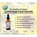 Organic Luminous Face Serum - USDA Certified Youthful & Nourished Skin - 2 oz Glass Bottle - International Shipping Available - Buy Online on SooperMarket.com
