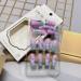 Acrylic Press On Nails False Nails Square Fake Nails with Glue Reusable Cute Press On Nails Gradient Flower Fake Nails with Designs Full Cover Medium Coffin - Buy Online on SooperMarket.com