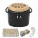 Electrical moxibus box smoke-free odorless intelligent temperature control reduces pain heating portable intelligent moxa-moxibuscy box with 24 Moxa sticks