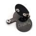 Personalized Dog Brand Pocket with Push Button - Engraved Synthetic Leather Tags in Blue Black Red Yellow | 30mm Control Space - Buy Online on SooperMarket.com