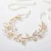 SWEETV Gold Crystal Wedding Headband - Handmade Bridal Hair Vine & Accessories - Buy Online on SooperMarket.com