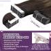 Buy Laavoo 55cm Brown Ombre Tape-In Real Hair Extensions - 20pcs Remy Balayage #2/8/2 | Invisible 50g - Buy Online on SooperMarket.com