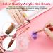 Saviland 7PCS Kolinsky Acrylic Nail Brush Set - Rose Gold Brushes for Acrylic Powder & Nail Extension Kit - Ideal for Nail Art School and Practice - Buy Online on SooperMarket.com