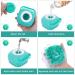 Molain Silicone Dog Cat Bath Brush Comb - Soft Grooming & Massage Brush with Shampoo Dispenser (Blue) - Buy Online on SooperMarket.com