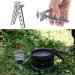 Cyberone Aluminum Pot Gripper for Outdoor Cooking | BBQ Pan Holder for Camping Picnic | Hot Dish Plate Lifter Clip Clamp - 4.9 Length | 1pc - Buy Online on SooperMarket.com