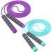 Svkiyang jumping rope children 6 years jumping rope sports 260cm 3-12 years old for boys and girls ideal for fitness training/game/fat burning exercise (purple-blue) -2