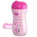 Chicco Glow In The Dark Insulated Rim Spout Trainer Spill Free Baby Sippy Cup 9oz  Pink  12m+ (1pk)