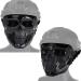 Airsoft Full Face Tactical Paintball Mask - Clear Lens for Halloween, Cosplay & CS Games - Buy Online on SooperMarket.com