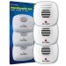 Bell + Howell Ultrasonic Pest Repeller Home Kit (Pack of 3), Ultrasonic Pest Repeller, Pest Repellent for Home, Bedroom, Office, Kitchen, Warehouse, Hotel, Safe for Human and Pet 3 Count (Pack of 1)