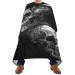 Three Skulls Barber Cape for Men and Women Adjustable Neckline Hair Cutting Kits Lightweight Waterproof Barber Apron Perfect for Salon & Home 55.1x64.9 inch