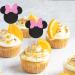 Arthsdite 24Pcs Mouse Inspired Cupcake Toppers with Pink Bow Black Glitter Mouse Cake Decorations for Baby Shower Wedding Kids Birthday Party Cake Decorations Supplies - Black Glitter - Buy Online on SooperMarket.com
