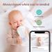 Peekababy Smart Baby Monitor with Camera and Audio | 5'' LCD Screen | Cry Detection | Sleep Analysis | 2-Way Talk | Clear Night Vision | Gift for Baby Shower - White - Buy Online on SooperMarket.com