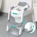 SKYROKU Potty Training Seat with Step Stool Ladder  Toddler Potty Seat for Kids and Toddler Boys Girls  Splash Guard and Safety Handles (Grey) Gray - Buy Online on SooperMarket.com