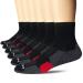 AKOENY Men's Ankle Athletic Running Quarter Socks (6 Pairs) 9-12 6 Pairs Black