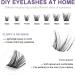 Individual Lashes Extension Kit - 77 Wide-Stem 9-15mm Mix False Eyelashes with Glue & Applicator - DIY Natural Cluster Lashes Extensions Kit - Portable for Home/Outing - W-7 Light Suit (1 count) - Buy Online on SooperMarket.com