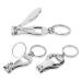 WSERE 3 Pack 3 in 1 Nail Clippers Bottle Opener Keychain Multifunction Stainless Steel Nail Trimmer Cutter Toenail Scissors Fingernail Clippers