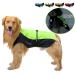 Ranphy dog rain coat waterproof for medium and large dogs reflective rain cover breathable with abdominal protection dachshunds Labrador dog jacket Ultra -light safe dog cladding green 9xl 9xl (breast size: 94cm) green and black
