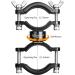 LIGHTFE Bicycle Light Mount Bracket | Aluminum Alloy | Adjustable Fork Special | 360 Rotation | FB366 - Buy Online on SooperMarket.com
