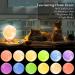 Mydethun 2024 LED 3D Moon Light - 16 Colors Wooden Base Remote Control USB Charging - Perfect Mother's Day Gift & Bedroom Lamp for Kids & Home D cor - Buy Online on SooperMarket.com