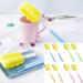 8-Piece Foam & Bottle Cleaning Brush Set for Baby Bottles & Cups - Orange Blue Green Pink - Buy Online on SooperMarket.com