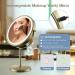 Zelaxy 8 Rechargeable Makeup Vanity Mirror with Lights - Double Sided 1X 10X Magnifying, 3 Color Lighting, Touch Sensor Dimming, Bronze - Buy Online on SooperMarket.com