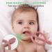 Buy BPA-Free Baby Biting Toys - 2 Pack Silicone Teething Rings for Kids Gum Massage - Bright Green & Caramel - Buy Online on SooperMarket.com