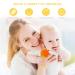 NASHRIO Baby Teething Toys Pack of 5 - BPA Free Silicone Teethers for Newborns - Natural, Organic, and Freezer Safe - Perfect Baby Shower Gift - Buy Online on SooperMarket.com