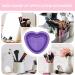 Bexdug Makeup Cleaning Bowl Heart Shape Silicone Makeup Brush Cleaning Mat Bowl | Portable Washing Tool for Brushes Sponges Makeup Cleaning Tools for Makeup Lovers Purple - Buy Online on SooperMarket.com