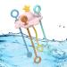 Calakono Spinner Sensor Toy for Toddlers | Safe Montessori Pull String Activity Toys for Travel | Child-Friendly Sliding and Dragging Toys in Pink - Buy Online on SooperMarket.com