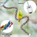 Bird Rope Spiral Perch - Ideal Climbing Rope for Parrots Budgies Cockatiels & Parakeets | 80cm with Metal Nut - Buy Online on SooperMarket.com