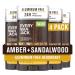 Every Man Jack Amber + Sandalwood Men s Deodorant - Stay Fresh with Aluminum Free Deodorant For all Skin Types - Odor Crushing Long Lasting with Naturally Derived Ingredients - 3oz (4 Pack)