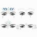 Set of 4 Rhinestone Face Jewels & Festival Gems - Crystal Lemon Temporary Tattoos - Buy Online on SooperMarket.com