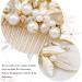 Unicra Gold Leaf Bride Wedding Hair Comb with Crystals and Pearls - Bridal Headpiece for Women and Girls - Buy Online on SooperMarket.com