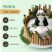 SugarArt Edible Panda Cake Topper - Handmade Animal Cake Decorations - Perfect on Fondant Butter Cream & Icing Sugar Cakes - Made of Sugar - Contains Food Colors (1 Pc Panda) - Buy Online on SooperMarket.com