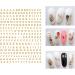 JMEOWIO Letters Nail Art Stickers Decals - 8 Sheets Self Adhesive English Alphabet Design for DIY Nail Decoration | Women Girls - Buy Online on SooperMarket.com