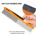 Cafhelp Metal Dog & Cat Comb | Stainless Steel Teeth, Non-Slip Grip Handle | Professional Grooming Tool for Tangles & Knots | Greyhound Comb for Long/Short Haired Pets - Buy Online on SooperMarket.com