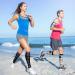 QUXIANG Compression Socks 15-20 mmHg for Women & Men - Medical Grade for Running, Nursing, Travel - Large-X-Large, 015 Black/Blue/Red/Green/White/Pink - Buy Online on SooperMarket.com